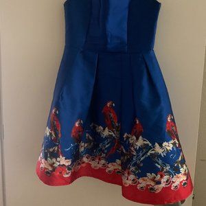 Parrot Formal Satin Dress